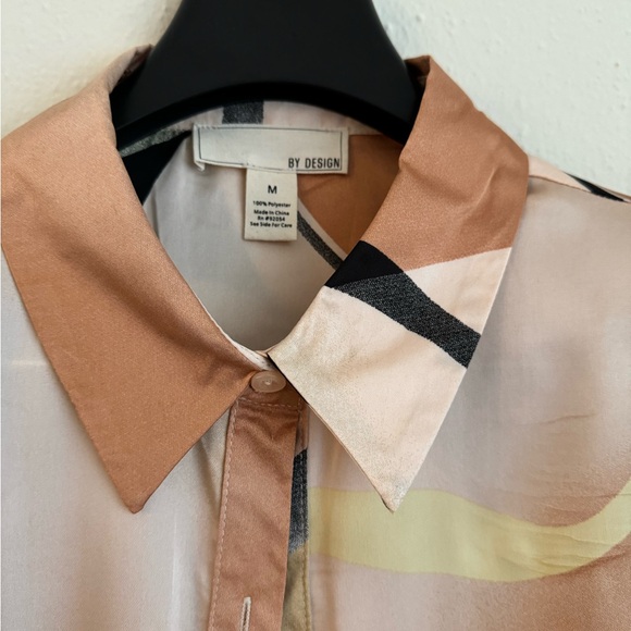 BY DESIGN Louisiana High/Low Blouse SIZE M THREE QUARTER SLEEVES NEW NEVER USED - Picture 2 of 4